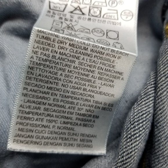 Levis Shorts Mens 42 569 Medium Wash Stretch High Rise Loose Fit Denim Jean - Picture 13 of 15